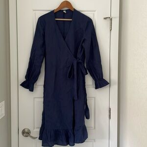 Grace Cove Linen Wrap Dress